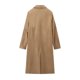 thumbnail image 4 of HH TRAF Gabardina elegante de otoño para mujer, color caqui, con cuello vuelto, mangas largas, bolsillos y doble botonadura para mujer, 4 of 4