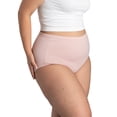 thumbnail image 5 of Fit for Me by Fruit of the Loom Women's Plus Size Cotton Brief Panties, Soft Comfort Waistband, Full Coverage, Multipacks, Sizes 1X–5X, 5 of 8