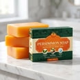 thumbnail image 5 of Deodorizing Persimmon Soap, Japanese Persimmon & Green Tea Extract Bar Soap, Gentle Cleansing for Dry Aging Skin Men Women.(3Pcs), 5 of 8