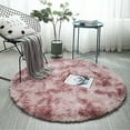 thumbnail image 3 of Circle Round Shaggy Rug Living Room Bedroom Carpet Floor Fluffy Mat Anti-Skid, 3 of 6