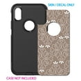 thumbnail image 2 of DistinctInk Custom SKIN / DECAL compatible with OtterBox Commuter for iPhone X / XS (5.8" Screen) - Tan White Floral, 2 of 5