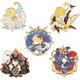 thumbnail image 3 of Genshin Impact Hutao Broche Pin - Hutao Personajes Cosplay Esmalte Broche Solapa Pin - Regalo para fanáticos, mujeres y niñas Kong -, 3 of 5