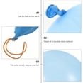 thumbnail image 3 of EeaseMX 10pcs Sin impresión de globos Bolas de perforación de neón con globos llenos de diversión con asa de goma para la fiesta de cumpleaños (azul), 3 of 8