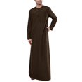 thumbnail image 1 of OUSITAID Robe Décontractée Ample Musulmane Arabe Dubai à Manches Longues avec Fermeture Éclair, 1 of 6