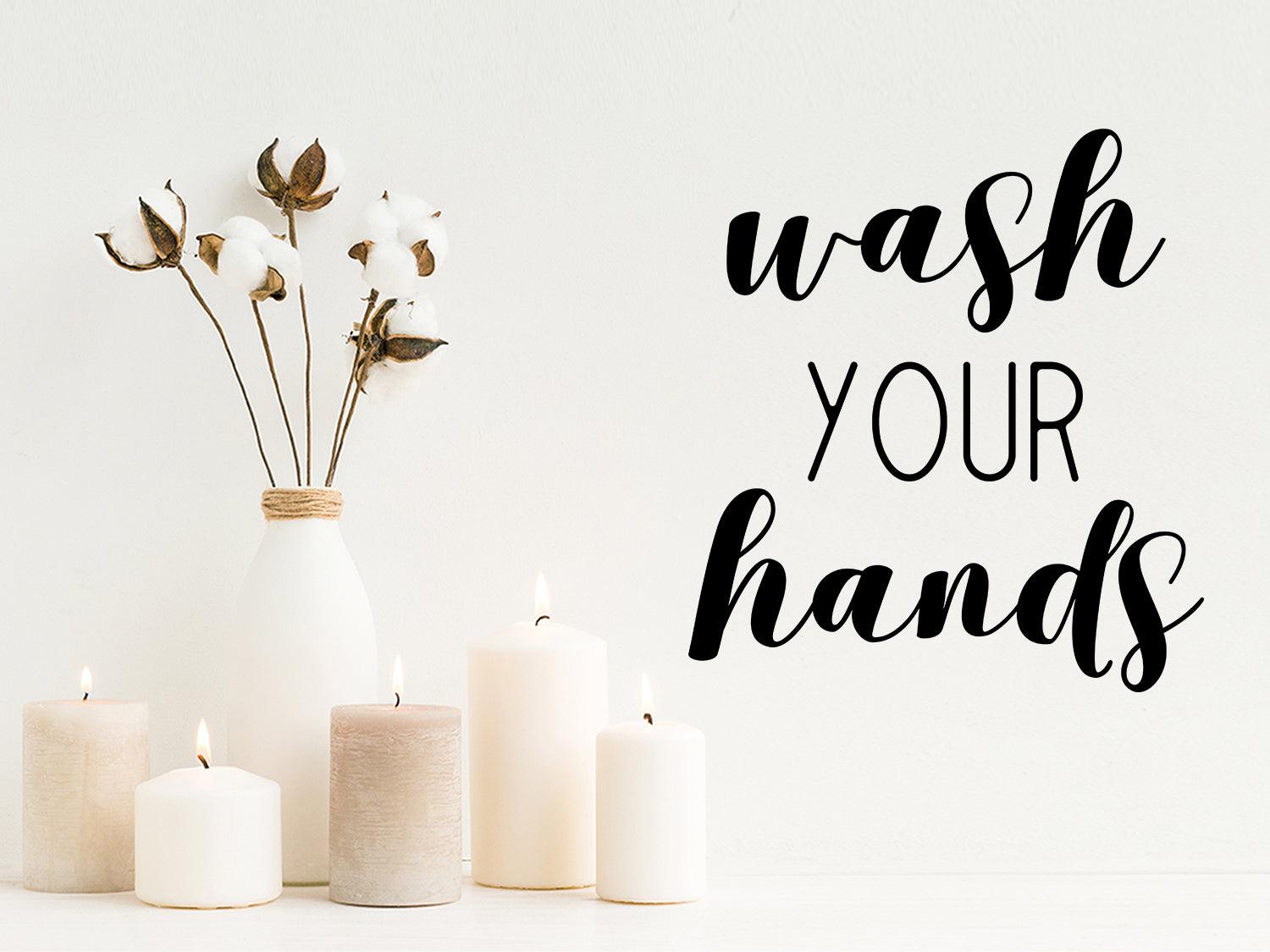 Wash Your Hands Bathroom Wall Decal