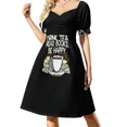 thumbnail image 2 of Vestido con estampado de leopardo y rosas, vestido de verano con falda para mujer, 2 of 7