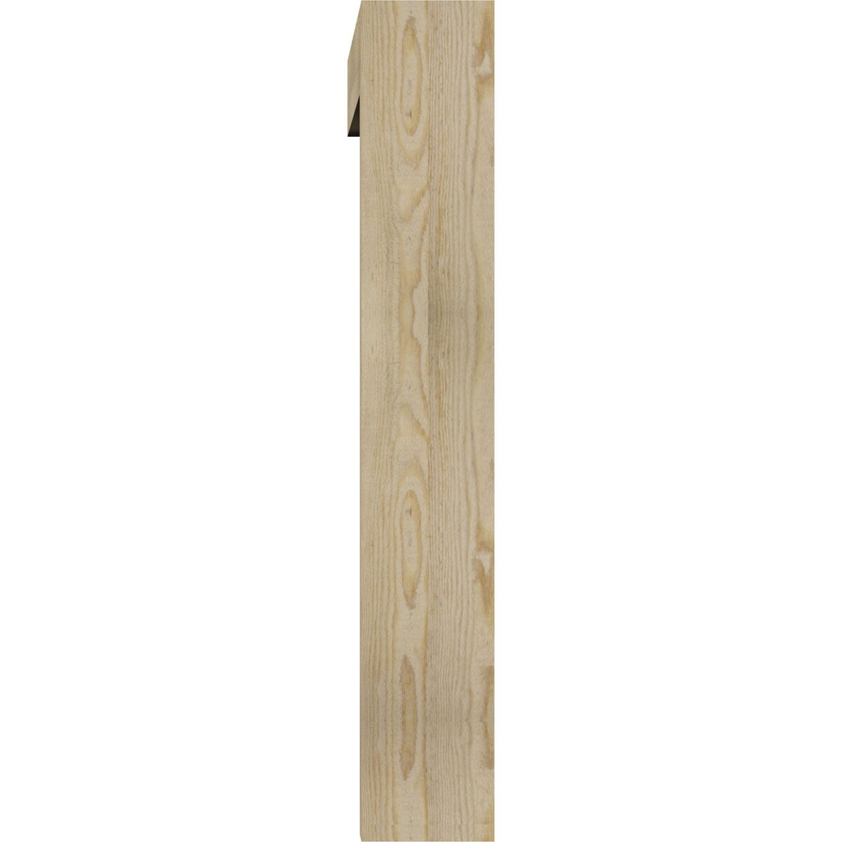 Ekena Millwork 6"W x 38"D x 38"H Traditional Block Rough Sawn Bracket w/ Offset Brace, Douglas Fir