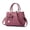 Pink, variant on Women's PU Leather Satchel Bag, Cute Bow Top Handle Shoulder Tote, Green, 1pc