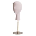 thumbnail image 4 of lionlar Wigs Head Stand Hat Display Stand for Home Salon Beginner Stylist Eyeglasses Gold Base, 4 of 9