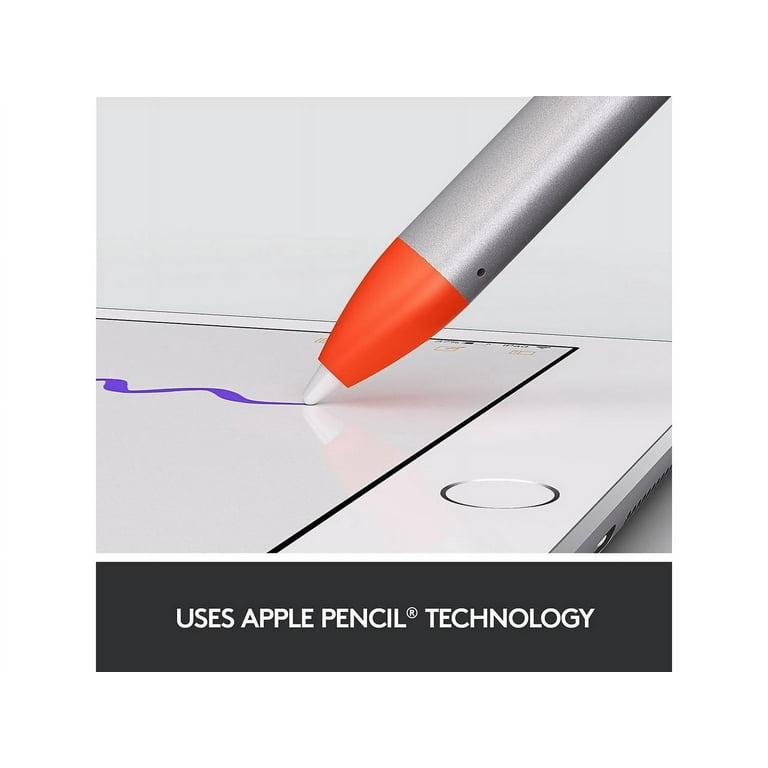 Logitech - 914-000033 - Logitech Crayon Digital Pencil For iPad (6th gen) -  Silicone Rubber, Aluminum, 