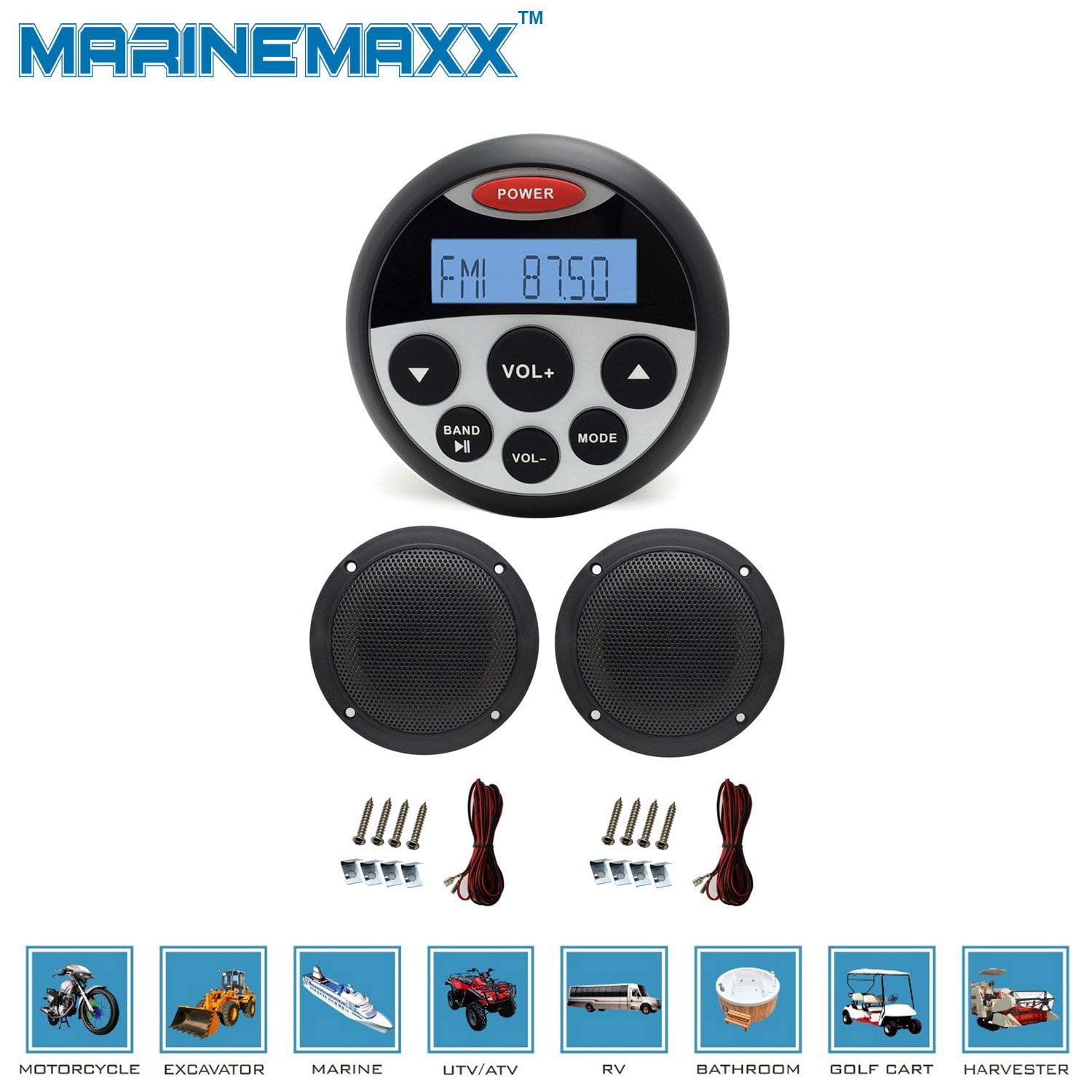 4 inch marine speakers walmart