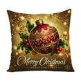 thumbnail image 2 of Funda de cojín navideña de 45 x 45 cm | Funda de cojín decorativa navideña con motivos festivos | Tejido de poliéster suave para sofá y cama, 2 of 5
