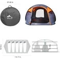 OILEUS Xlarge Pop Up Dome Tent Instant Camping Tent 56 Person Tent