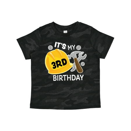 

Inktastic Its My 3rd Birthday with Construction Tools Gift Toddler Boy Girl T-Shirt