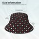 thumbnail image 3 of Balery Red and white polka dots Sombreros para el sol para hombre y mujer, sombrero de pescador con UPF 50+, 3 of 6