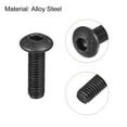 thumbnail image 4 of Uxcell M3x10mm Hex Socket Button Head Cap Bolts Screws Alloy Steel Black 100 Pack, 4 of 5
