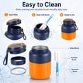 thumbnail image 5 of Wireless Juicer Cup, 180W USB Rechargeable Personal Blender with 38 Blades, 28/45oz Portable for Fruits & Smoothie, 5 of 7