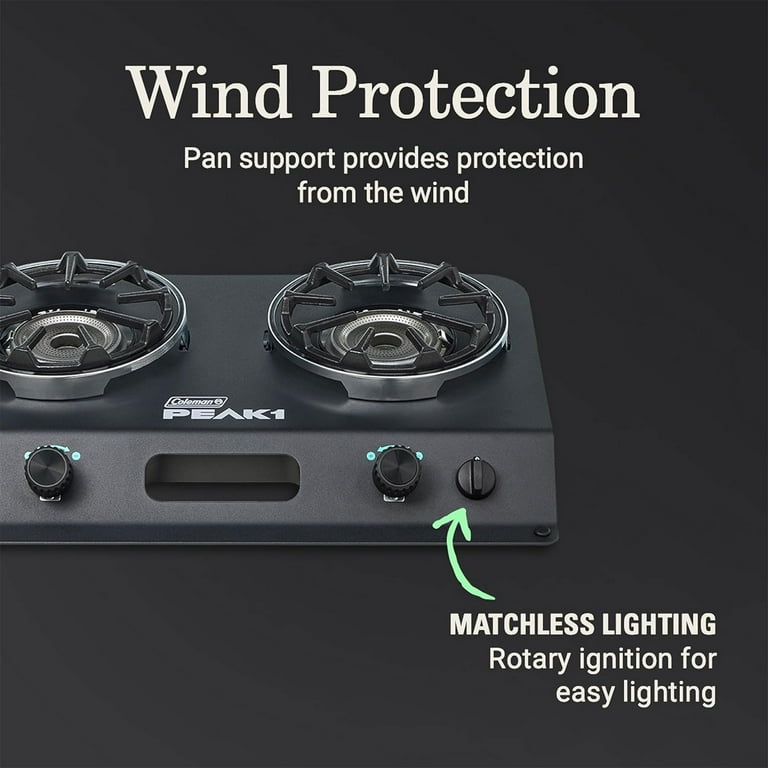 Coleman PEAK1™ 2-Burner Camping Stove - Walmart.com Coleman PEAK1™ 2-Burner Camping Stove - Walmart.com