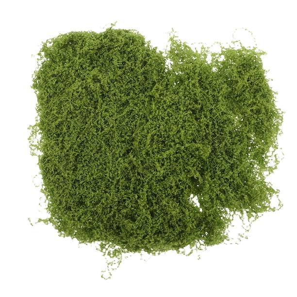 juego de musgo artificial para manualidades, imitación realista de musgo para decoración, seguro, de poliéster, césped verde falso.