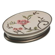 Popular Bath Soap Dish, Larrisa Collection, Rose Design