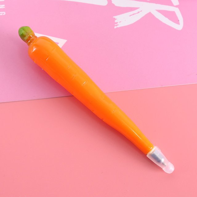 Pens For Teachers Gifts Student Supplies Korean Stationery Ball Point Pen Cute Fruit Pen Vegetable Bread Food Modeling School Supplies Gifts Yellow