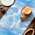 thumbnail image 3 of Nautical Coastal Table Runner 90 Inches, Summer Beach Flip Flops Bags Starfish Waves Bed Runner Dresser Scarves Tabletop for Indoor Outdoor Parties/Ceremony/Banquet, 13" x 90", 3 of 9