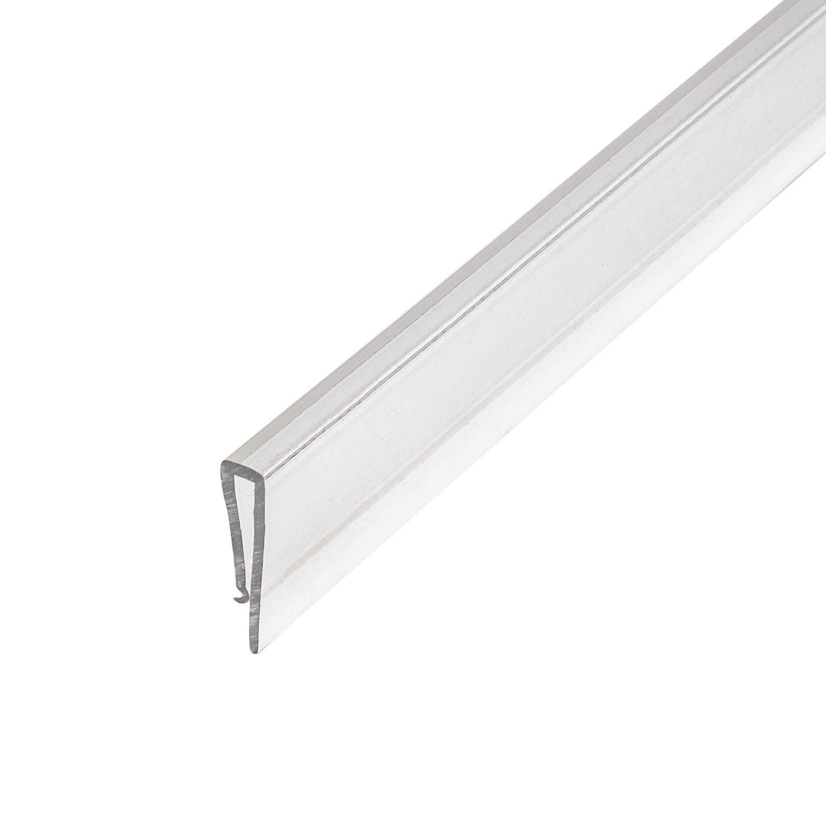 Outwater Plastic J Channel Fits Material 3/32 Inch Thick Clear Butyrate