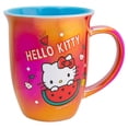 thumbnail image 3 of Tarro de Cerámica Iridiscente Bitono, Hello Kitty Frutal, Sanrio, Taza Bebidas Calientes, Capacidad 470 ml, Rojo, 3 of 4