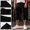 Black, variant on Mens Cargo ShortsLightweight Elastic Waist Knee Length Bermuda Shorts with Pockets Summer Fishing Short Cargo Pants Gray 3XL