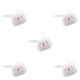 thumbnail image 1 of Matsuzay 10 bolsas de galletas de caramelo, paquetes de alimentos, bolsas de papel de regalo con orejas de animales, decoración de fiesta de Pascua Type2 NO2 Matsuzay CBP070729, 1 of 4