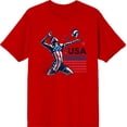 thumbnail image 3 of USA Volleyball Adult Red Crew Neck Short Sleeve Tee-XL, 3 of 4