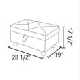thumbnail image 7 of Classic Button-Tufted Black Faux Leather 28-Inch Rectangular Storage Ottoman for Entryway, Living Room & Bedroom, 1-Pack, 7 of 7