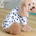 thumbnail image 6 of Dog Cat Sweater, Fashion Casual Cute Flower Decor Soft Skin-friendly Cozy Plush Winter Warm Windproof Coat Pet Clothes Costume for Puppy Small Medium Large Dog Outdoor Daily Wear, 6 of 8