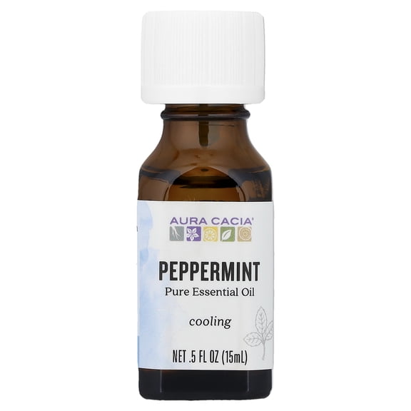 Aura Cacia Pure Essential Oil Peppermint 5 fl oz 15 ml