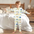 thumbnail image 6 of Rainbows Pattern Cotton Pajamas 2 Piece Set Sleepwear Soft and Comfortable Homewear Nightwear, 6 of 7