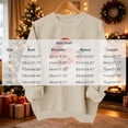 thumbnail image 3 of Women's Christmas Santa Print Sweatshirt, X-mas Party Holiday Crewneck Long Sleeve Fleece Lined Relaxed Tops, S-XXL, 3 of 7