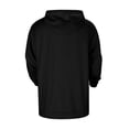 thumbnail image 4 of Siilsaa Men's Hoodie Long Sleeve Hooded Pullover Casual Fashion Sweatshirts Drawstring Gym Hooded with Kanga Pocket Black,3XL, 4 of 5