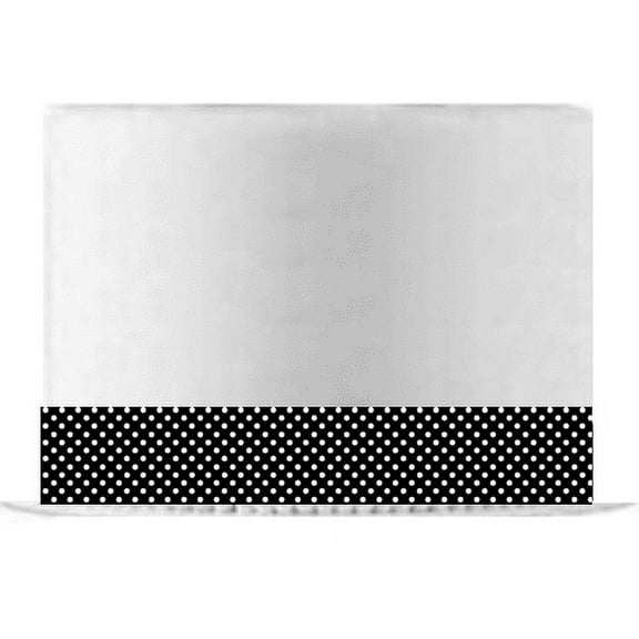 Black and White Dots Edible Cake Decoration Ribbon -6 Slim Strips
