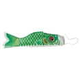 thumbnail image 1 of 40-110cm Length Japanese Satin Carp Windsock Colorful Decors 100cm Green, 1 of 8