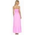 thumbnail image 3 of HAPPY BAY Women's Tube Top Maxi Frill Dress Summer Beach Strapless Dresses for Women One Size Pink, Solid, 3 of 3