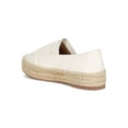 thumbnail image 3 of Women Leatherette Round Toe Espadrille Slip On Flatform Sneakers 18718, 3 of 6