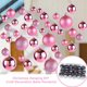 thumbnail image 2 of Advancent 30 piezas de bolas de Navidad adornos inastillables decoraciones para árboles de Navidad juego de bolas colgantes para decoración de fiesta de Kits de decoración para fiestas gris oscuro Advancent HA007626-09B, 2 of 6