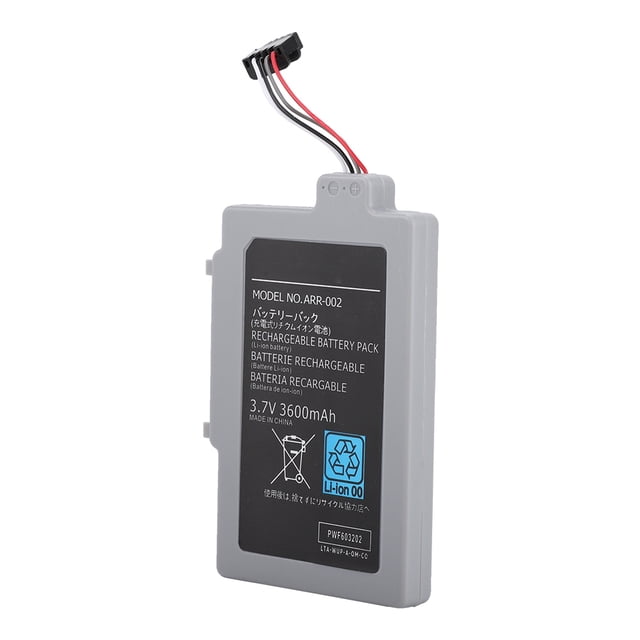Batería de repuesto incorporada de 3,7 V y 3600 mAh para el mango del controlador WIIU