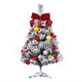 thumbnail image 1 of El cliente trae  3 pilas AA Nuevo paquete de árbol de Navidad flocado verde de 60 cm decoración bricolaje centro comercial mostrador boutique de escritorio pequeños adornos ANGGREK Otros, 1 of 8