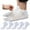 White, variant on BRDFRL Toe Socks No Show Running Five Finger Socks for Men Women 5 Pairs