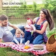 thumbnail image 2 of MasteelfCA 25 pcs Plastic Cake Container with Clear Lids Round Cake Carrier Boxes Cake Containers, 2 of 9