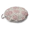thumbnail image 1 of Cartoon Round Floor Cushion with Handle, Flying Hearts and Bird Cages Circular Background, Decorative Pillow for Living Room & Dorms, 18" Round, Pale Salmon Blush Grey, by Ambesonne, 1 of 4