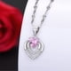 thumbnail image 4 of Monstrate Collar de amplia aplicación adecuado para mujeres de todas las edades Collar con colgante de corazón Collares para mujeres Ropa, zapatos y accesorios Miscelánea Azul, 4 of 6