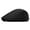 Black, variant on Men Faux Leather Duckbill Newsboy Flat Hat Gatsby Adjustable Winter Warm Cap
