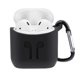 thumbnail image 4 of Estuche protector de silicona a prueba de golpes con gancho para auriculares Apple AirPods (negro)-186834.01, 4 of 7
